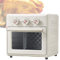 OmePS Forno Combo Friggitrice Ad Aria, Forno Elettrico da 15 Litri, Riscaldamento Rapido 1200 W, Manopole Timer E Temperatura Regolabili, Circolazione Aria Calda a 360°