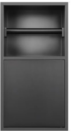 Nicho Empotrado, nicho de Ducha de Acero Inoxidable Nicho de Ducha de Acero Inoxidable, Soporte de Almacenamiento de Ducha Empotrado, Soporte de Papel higiénico Nicho de Ducha con Puerta par