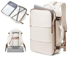 BJLFS Ryanair Rucksack 40x30x20 Damen Reiserucksack Handgepäck Flugzeug 40x30x20 Eurowings Wizzair Vueling Easyjet Laptop Rucksack 16 zoll Wasserdicht Herren Carry On Backpack | Ryanair Rucksack 40 x 30 x 20 cm, mit Diebstahlsicherung, Kabinentaschen für Wizzair, lässig, wasserdicht, tragbar, 16 Zoll