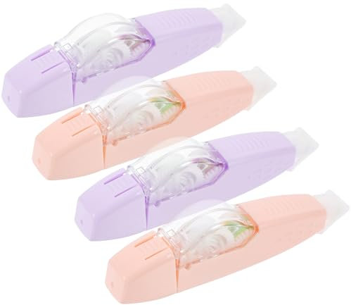Operitacx 4 Stück Korrekturband doppelseitiges Klebeband flüssig Planke Artikel Verpackung Tragbares Weißband -Klebeband für den Haushalt - studieren Bürozubehör