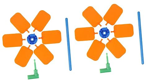 QUMIIRITY 2pièces Matériaux Assemblage De Moulin à Vent pour Éducation De Outils pour Expériences Physiques Classe Et Enseignement Scientifique