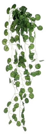 STOBAZA Realistic Fake Plant Rattans Wall-mounted Rattan Hanging Vine Decor for Home Interior Simulation Plastic Plant Vine Pendant Green Leaf Basket