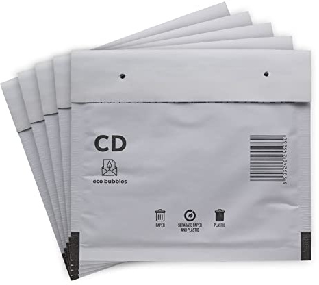 30 Versandtaschen Luftpolsterumschläge 200 x 175 mm CD Luftpolsterversandtaschen Luftpolstertaschen Gr. CD weiß Umschläge haftklebend gepolstert Polsterumschlag Taschen