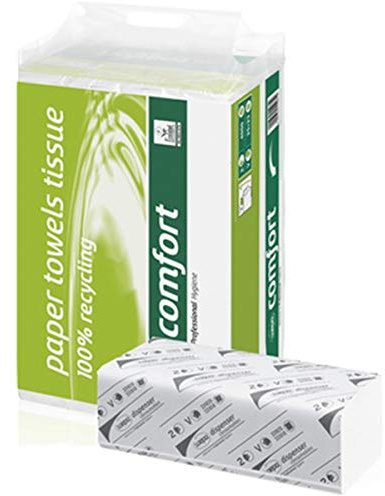 wepa 277330 Handtuchpapier Comfort, 206 x 240 mm, Z-Falz, hochweiß
