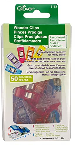 Clover Stoffklammern Wonder Clips Farbig/50 St.