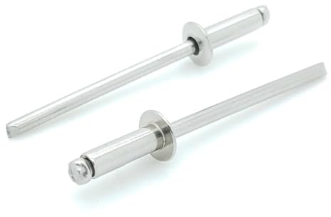 BCP Fasteners 1000 Qty Aluminum Blind Rivets Bulk (#4-4) 1/8 Diameter x 1/4 Grip (BCP461)