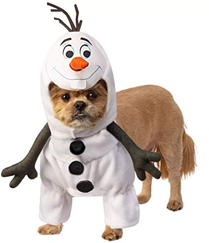 Rubie's, costume unisex per adulti, Disney: Frozen 2, costume da Olaf per feste, bianco, collo M 14,5 cm, circonferenza 50 cm, schiena 48