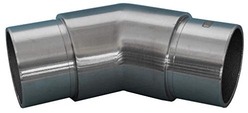 Steckfitting Rohrverbinder Rohrbogen Flansch Verbinder 42,4 x 2 mm Ecke 45° / 135°