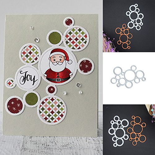Stanzformen für Kartenherstellung, mehrere Kreise, Schablonen, Stanzform für Kartenherstellung, Prägung, Scrapbooking, Handwerk