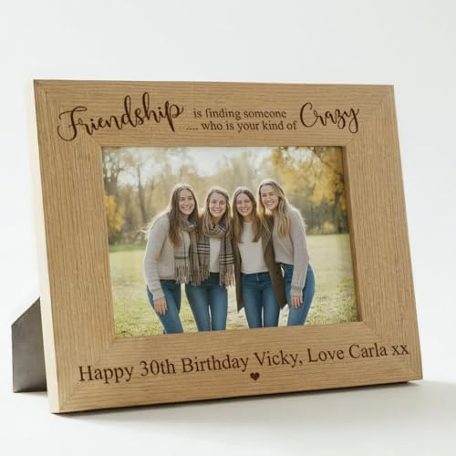 Personalised Friendship Kind Of Crazy Photo Frame gift (5 x 7 Inch)