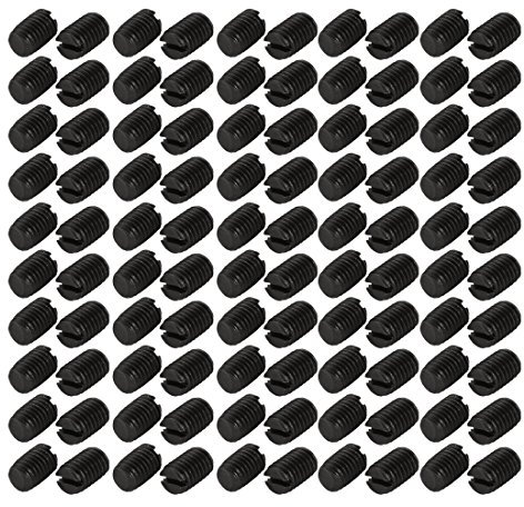 Ruilogod 100 PC-M8x12mm Carbon Steel geschlitzt Antrieb Flat Point Madenschraube
