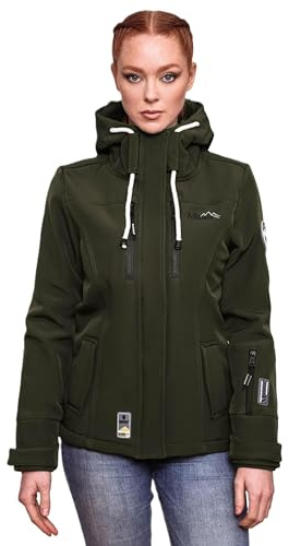 MARIKOO Damen Softshell Jacke Winterjacke wasserabweisend Outdoor B864