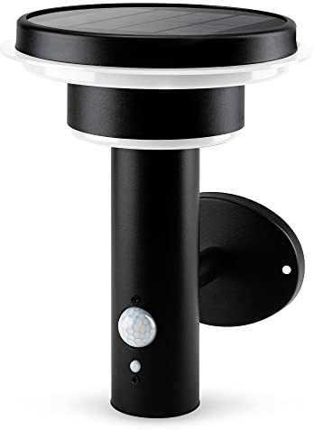 Brendz Solar LED Wall Light with Motion Sensor: 600 Lumen Outdoor Wall Lights, IP44 Waterproof, Solar Security Lights Outdoor Motion Sensor & 3 Light Modes, Type Durban