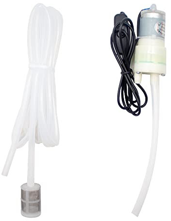 LeTkingok Mini Pompa Elettrica per Vino Domestica, Dispositivo di Aspirazione Portatile per Liquori, Attrezzatura per La Produzione di Birra con Connettore USB 3.0M Tubo in Silicone