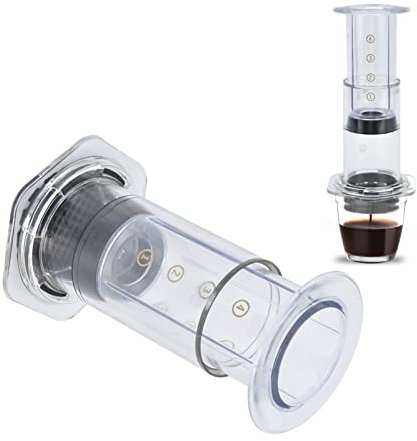 Caffettiera Portatile, Kit Per La Stampa del Caffè da Viaggio Pentola Per Filtro a Pressione Manuale Macchina Per Caffè Espresso Pressa Manuale Portatile Caffettiera a Goccia Pentola Per Filtro Pressa