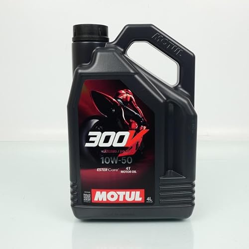 MOTUL Motoröl 10W-50 300V Vollsynthetiköl Motor Öl API SN Plus Racing/Road 4L