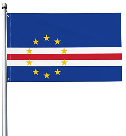 Flag 3x5 Ft Cape Verde Flag Flags Vivid Color Banner with Brass Grommets for Outdoor Indoor Decor