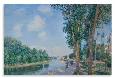 Alfred Sisley Wandkunst Saint-Mammes.Juni Sunshine Poster – berühmtes Ölgemälde des Impressionismus, Wandkunst, Bild, Gemälde, Poster, Leinwanddruck, Poster, Kunstwerke, Raumdekoration, 50 x 75 cm