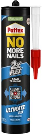 Montagekleber Kleben statt Bohren Beige - Extra Stark - Montagekleber für alle Materialien - No more Nails - Witterungsbeständig- Universalkleber für Innen & Außen (1 x 390g)
