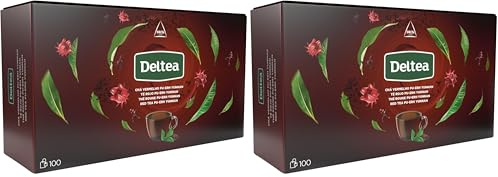 Deltea - Té Rojo Pu-Erh - 100 unidades (Paquete de 2)