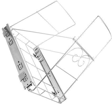 Ciieeo Étagère Coulissante Réglable pour Poubelle De Cuisine Facile à Installer Utiliser Design Élégant pour sous Meuble Ou Évier
