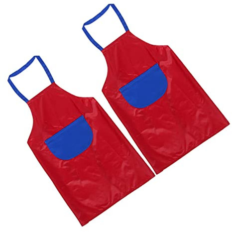 Cabilock 2stücke Kinderschürze Malschürze Für Junge Mädchen Pvc-beschichtet Küchenschürze