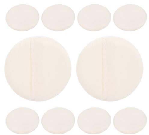 CHICAMPERA 15stücke Weiche -puderquaste Für Body Puff -puderquasten Make-up-puderquasten Flauschige Puderquaste Runde Form Leicht Tragbar Vielseitig Einsetzbar Für Gesichtspuder Und