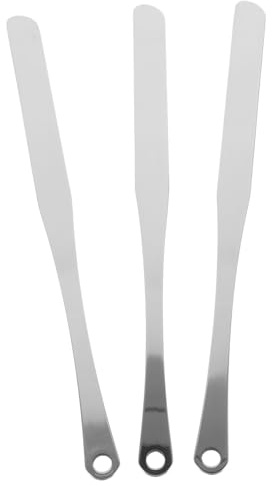 BESTYASH 3stücke Teiliges Kosmetikspatel Mit Langem Stiel Foundation-spatel Für Make-up-mischung Glatte Oberfläche Praktische Rührstäbe Für Foundation Puder Lipgloss Und Nagelfarben
