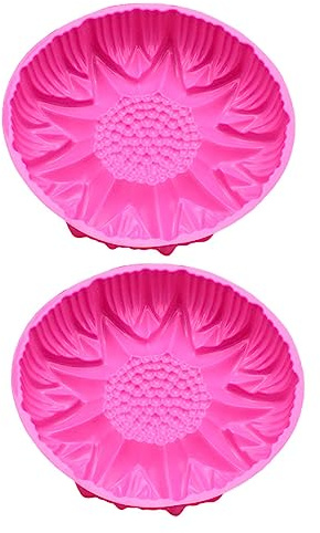 Alipis Molde de Silicona para Pastel de Girasol Grande 2 Piezas