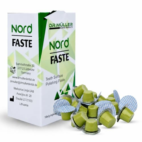 Dr Müller Prophy Paste Zahnpolierpaste, Dental Polishing Paste zur Zahnreinigung, entfernt Plaque, Zahnbelag & Verfärbungen, für professionelle Zahnhygiene (50, Coarse - Pfefferminz)