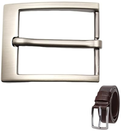 Edelstahl Gürtelschnalle Herren,Klassische Gürtelschnalle 40mm Ersatzschnalle mit Dornverschluss,Gürtelschnallen für den Wechsel,mattiertes Metall für Ledergürtel,Steckschnalle 40mm für Herren & Damen