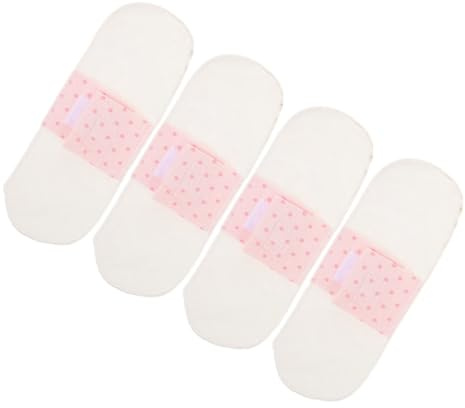 VILLFUL 4 Stück Wiederverwendbare Menstruationsliner aus Baumwolle Weiche und Atmungsaktive Waschbare Hygienepolster für Frauen und Auslaufsicher Geeignet für Schwangerschaft Wochenbett
