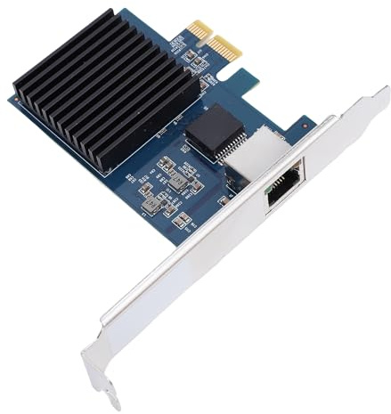 ASHATA Tarjeta de Red PCIe 10G con Soporte, Puerto RJ45 RTL8127 PCI Express Gen 4 X1 a 10 Gigabit PCIe Ethernet LAN Adaptador para Plataformas Linux