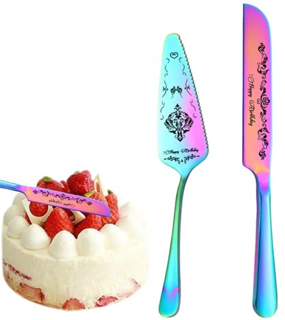 Generisch per torte in acciaio, set di per torte e dolci, elegante taglierina e spatola per compleanno, shower