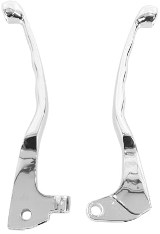 Gutol Un par de manetas de freno y embrague de aluminio con diseño de calavera, compatibles con Yamaha Virago 250, 535, 700, 750, 1000, 1100 y V-Star.