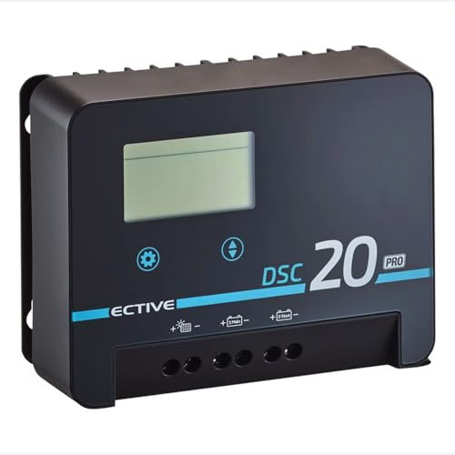 ECTIVE DSC 20 PRO 20A 150V MPPT Dual Solar-Laderegler mit Bluetooth | für 12/24/36/48V Starter- & Versorgungsbatterien (Nass, AGM, Gel, Lithium), Effizientes Dual-laden