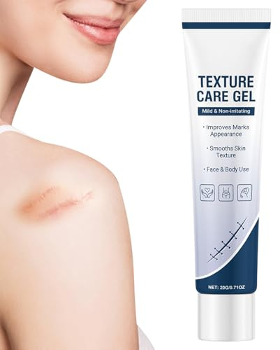 Dmuzsoih Crème Cicatrisante | Soins de la Peau en Silicone à Longue Durée - Crème 20g pour Cicatrices Anciennes | pour Cicatrices Anciennes, Nouvelles, Chéloïdes, Vergetures, Césarienne, Blessures,