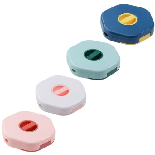 BESPORTBLE Scatola Portacavi Avvolgicavo per Cavi Dati 4 Pezzi Supporto Telefono, Custodia per Cavo di Ricarica e Organizzatore Auricolari, Multiuso e Portatile per Uso Quotidiano