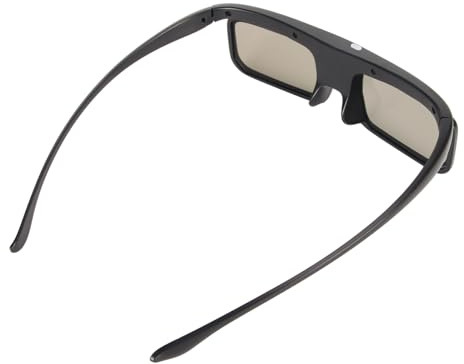 Focket Occhiali 3D DLP Link, Occhiali 3D con Otturatore Attivo 144Hz, per Proiettore Ricaricabili con Durata della Batteria di 40 Ore per Proiettori DLP Link Film Giochi