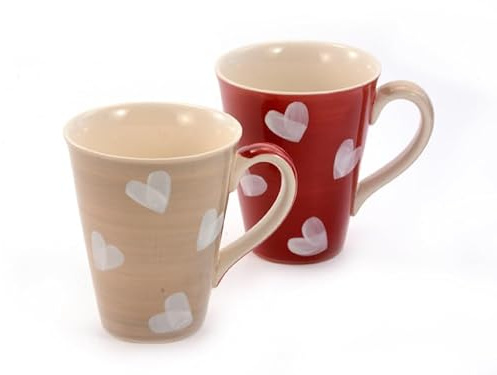 Cha Cult Becher Corazon Keramik, 2 Fach 0,3 l = Zwei Tassen