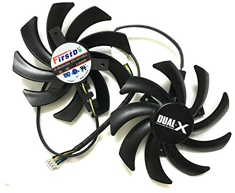 iHaospace FDC10H12S9-C 85 mm Grafikkarte Für Sapphire Radeon Dual-X Lüfter R9 270 280 280X 285 HD7850 7870 7950 7970 4Pin Stromanschluss