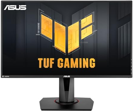 ASUS TUF Gaming - Monitor da 27 1080P (VG279QR), Full HD, IPS, 165 Hz (supporta 144 Hz), 1 ms, sfocatura Low Motion, compatibile G-SYNC, Shadow Boost, montabile VESA, DisplayPort, HDMI, regolabile in