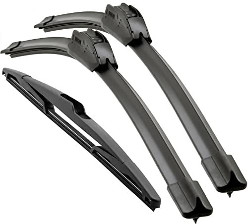 Trades-Best Front- und Heckscheibenwischer Set für Qashqai | J11| ab 2014 Flachbalken