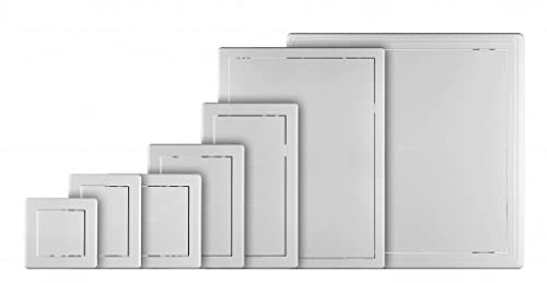 Boomerangg Access Panel High-Grade ABS Plastic Inspection Hatch- Plasterboard & Fuse Box Cover Cabinet-Conceals Wires, Meters, Pipes & More | Fits Flush to Surfaces (200x200)