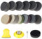 184pc Schleifscheiben 50mm Klett Nasse Trockene schleifpads, Runde Schleifpapier (Körnung 60-10000 Grit), Exzenterschleifer Schleifblätter für Metall Holz Glas Auto Polieren