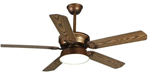 LIOONS Ceiling Fan Light Vintage Ceiling Fans Lighted Tri-shade Fan Ceiling Light Garden Home Fan Light Dining Bedroom Ceiling Fans Light Stylish and Beautiful