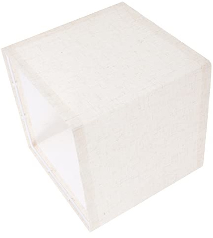 OSALADI Quadratischer Stofflampenschirm E27 7.87X7.87X7.87 Zoll Lampenschirm Für Tischlampe Und Stehlampe Lampenschattenabdeckung Für Wohnzimmer Schlafzimmer Büro