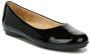 Naturalizer Women's Maxwell Ballet Flat Black Patent Leather 9.5 W