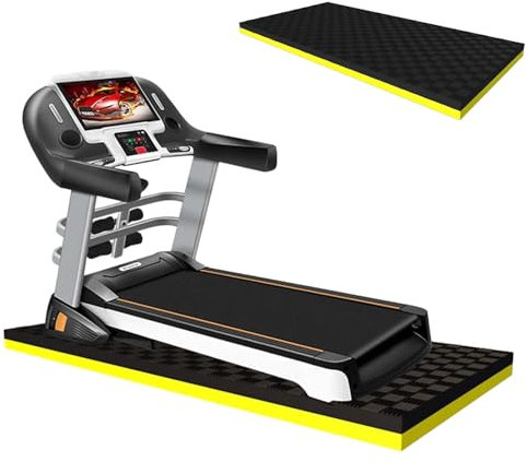HJXGQJM Laufband Matte, Schalldämmungmatte, Fitnessgerätematte, Schutzmatte, Multifunktionsmatte, Sportmatte, Anto-Rutsch Fitnessmatte Für Heimtrainer Crosstrainer Laufband
