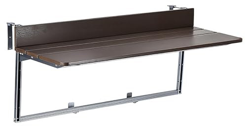 ZYYLIVR Balkontisch Klappbar Hängetisch, Outdoor Balkonhängetisch, Höhenverstellbar Beistelltisch Für Balkon Und Garten, Tisch Zum Aufhängen Am Balkongeländer (Size : 37x60cm/14.6x23.6in)